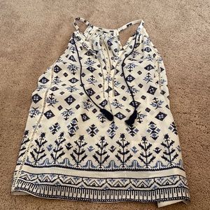Joie Aztec print tank top